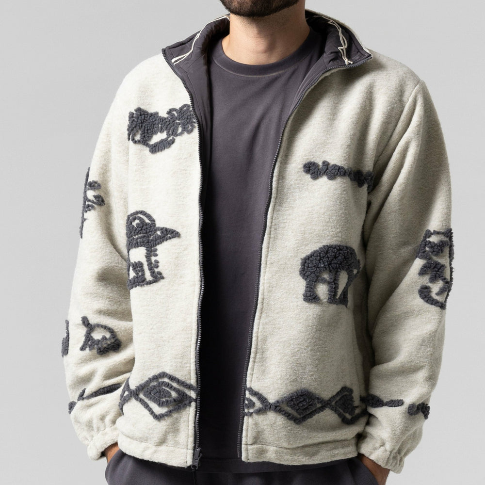 Ripndip Online | Blonded Reversible Jacket (Sand / Charcoal)