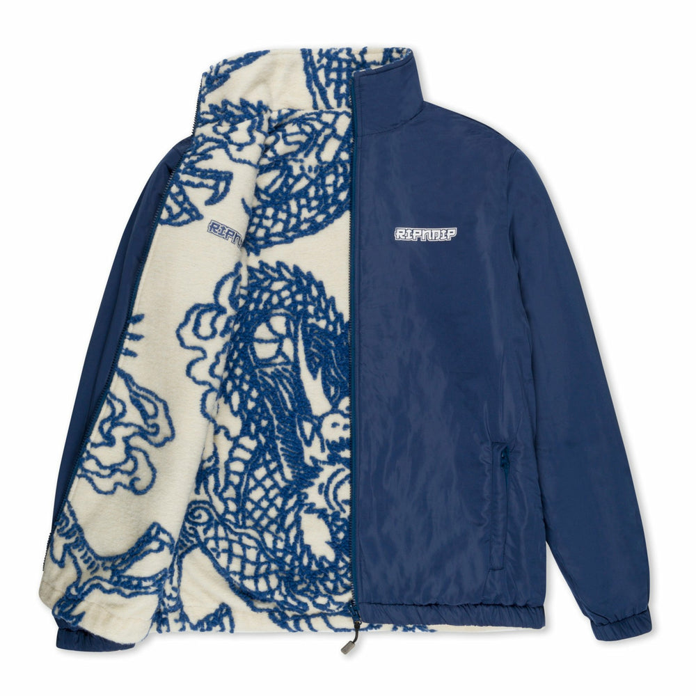 Ripndip Discount | Haku Reversible Jacket (Off White/Navy)