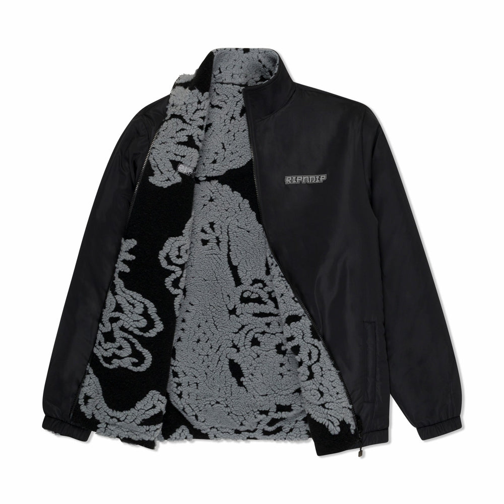 Ripndip Outlets | Haku Reversible Jacket (Black / Charcoal)