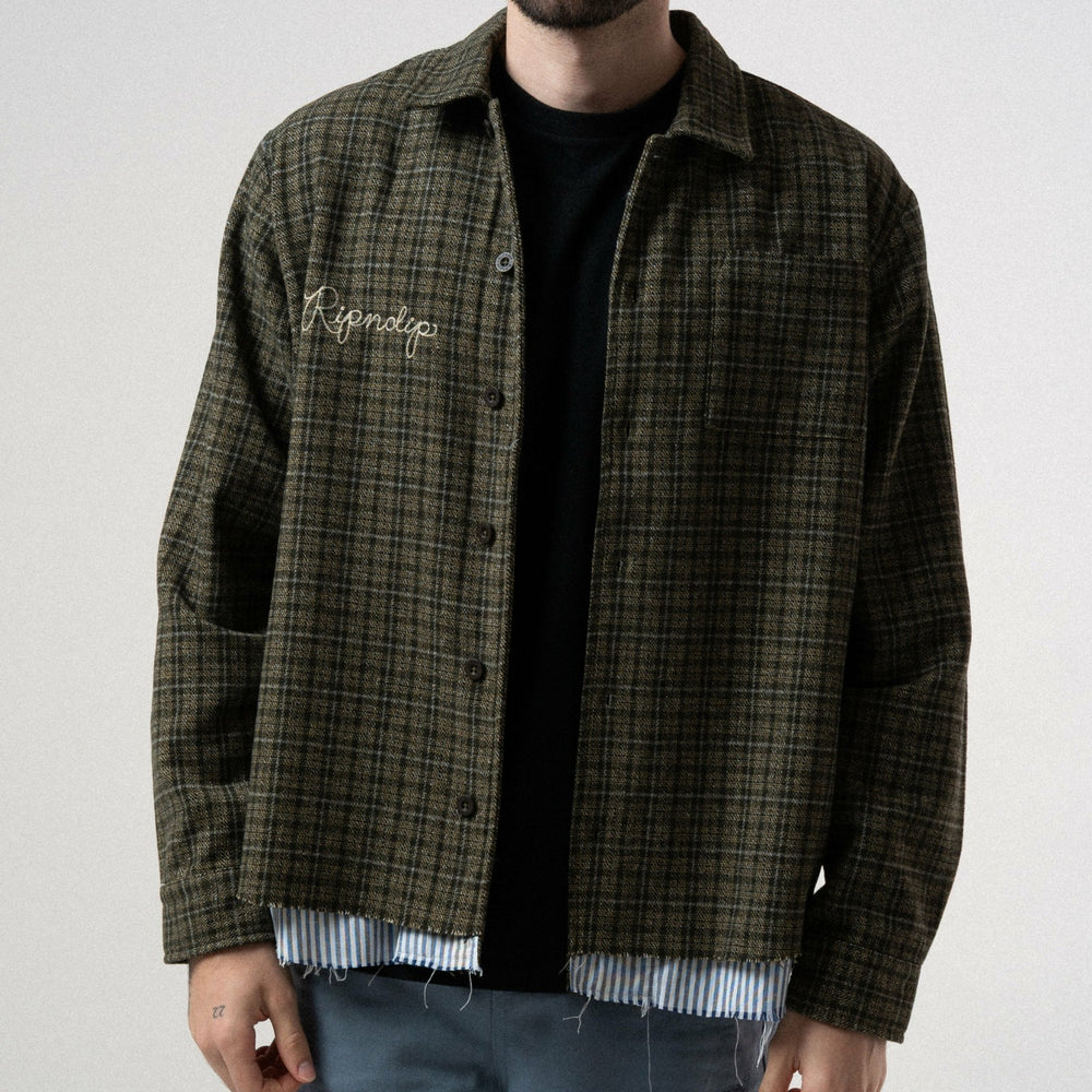 Ripndip For Sale | Where The Flowers Bloom Flannel Jacket (Olive)