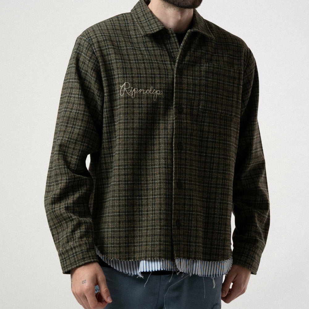 Ripndip For Sale | Where The Flowers Bloom Flannel Jacket (Olive)