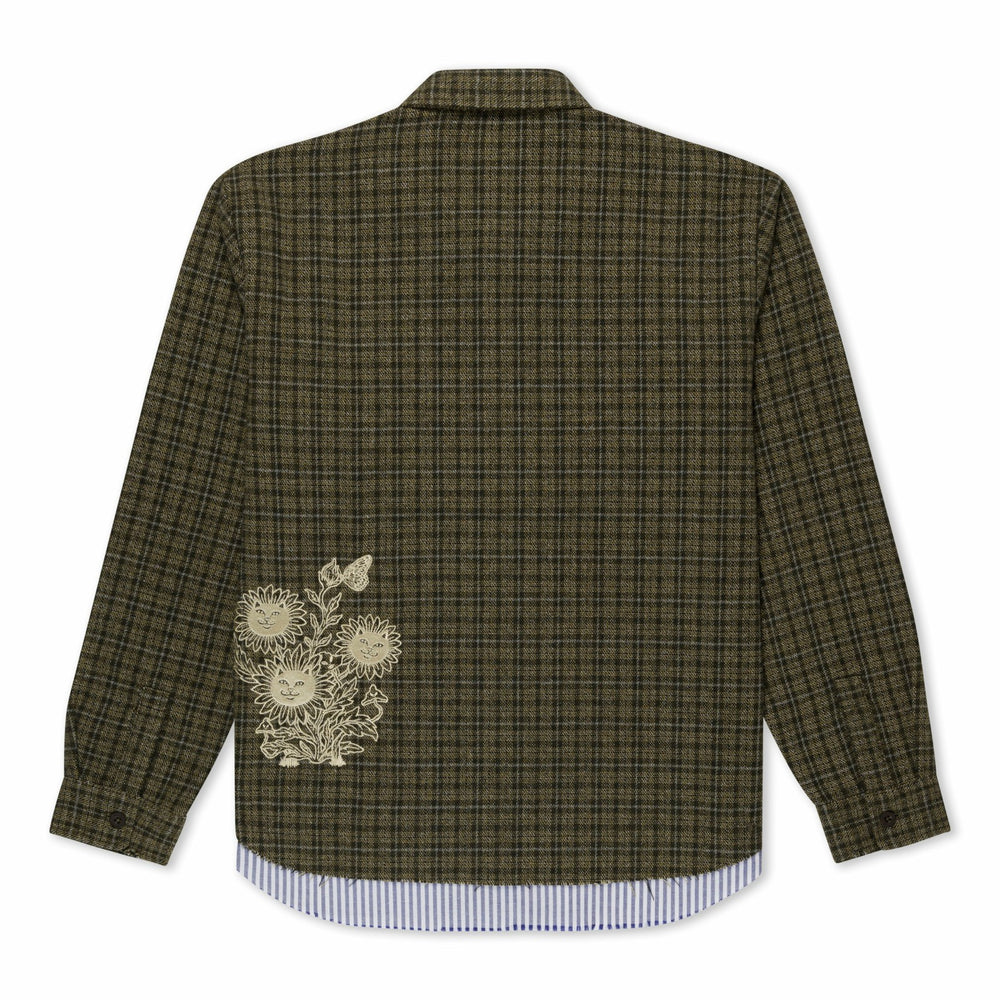 Ripndip For Sale | Where The Flowers Bloom Flannel Jacket (Olive)