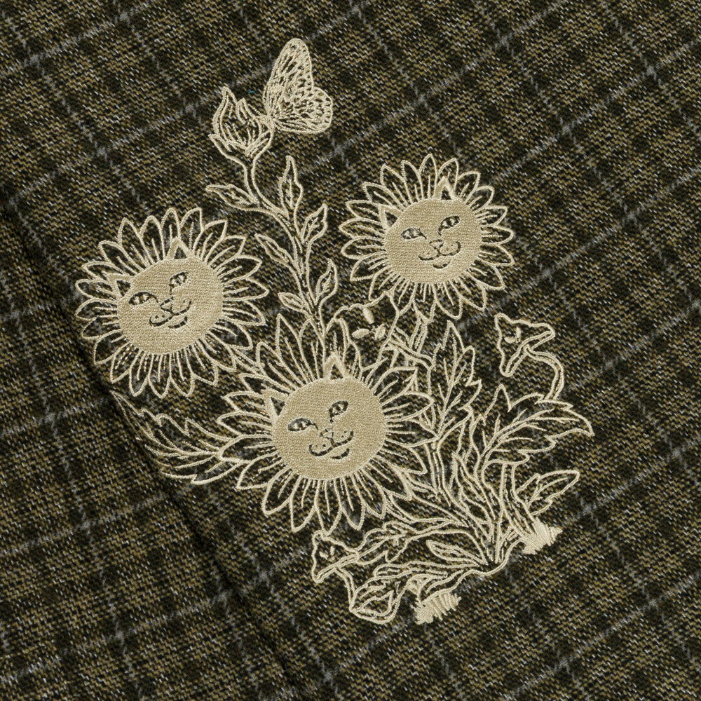 Ripndip For Sale | Where The Flowers Bloom Flannel Jacket (Olive)