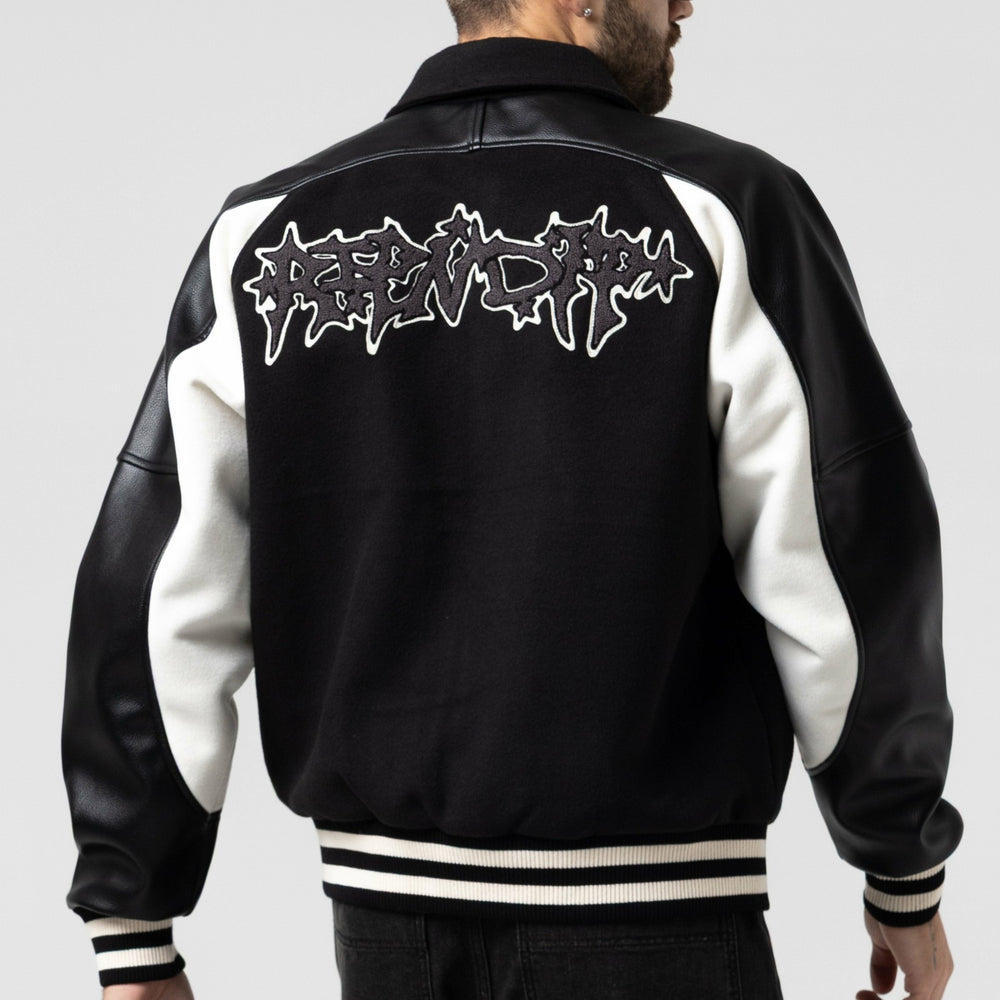 Ripndip Online | Luther Leather Jacket (Black / Sand)
