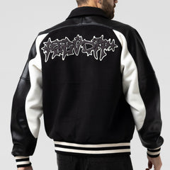 Ripndip Online | Luther Leather Jacket (Black / Sand)