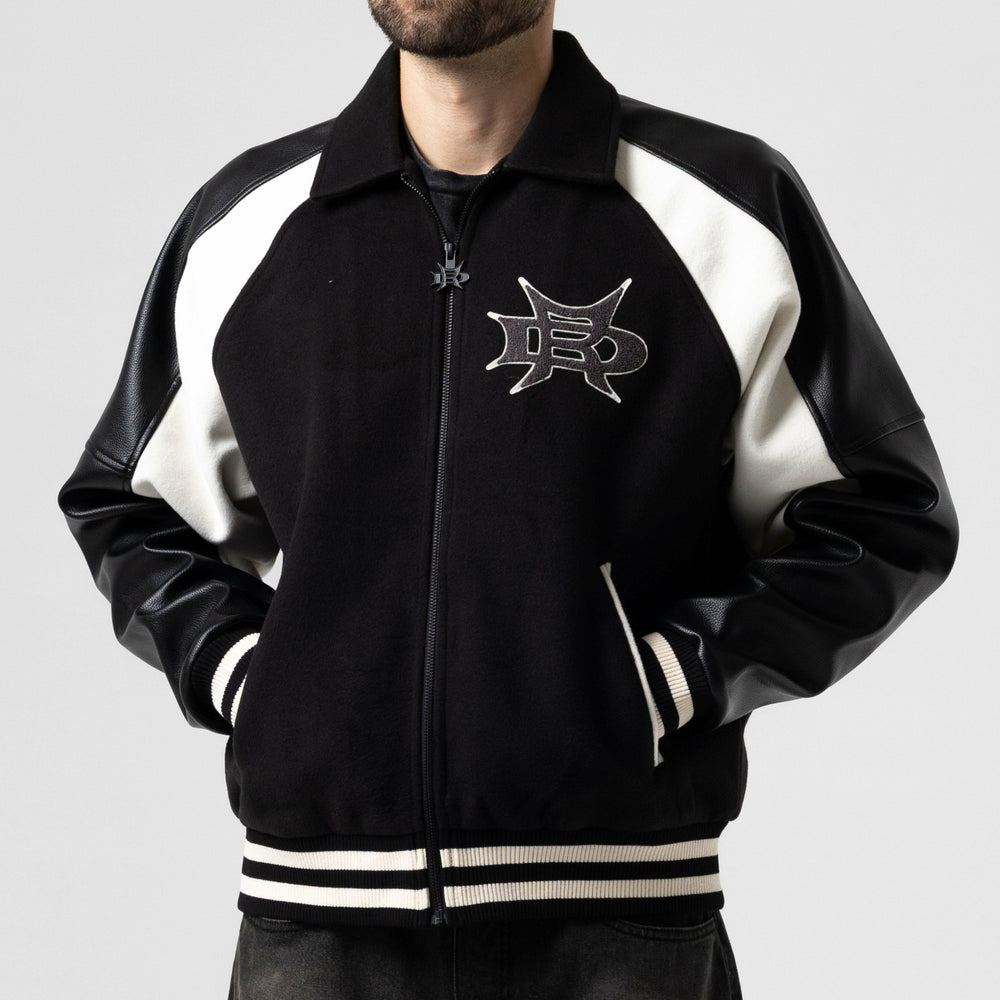 Ripndip Online | Luther Leather Jacket (Black / Sand)
