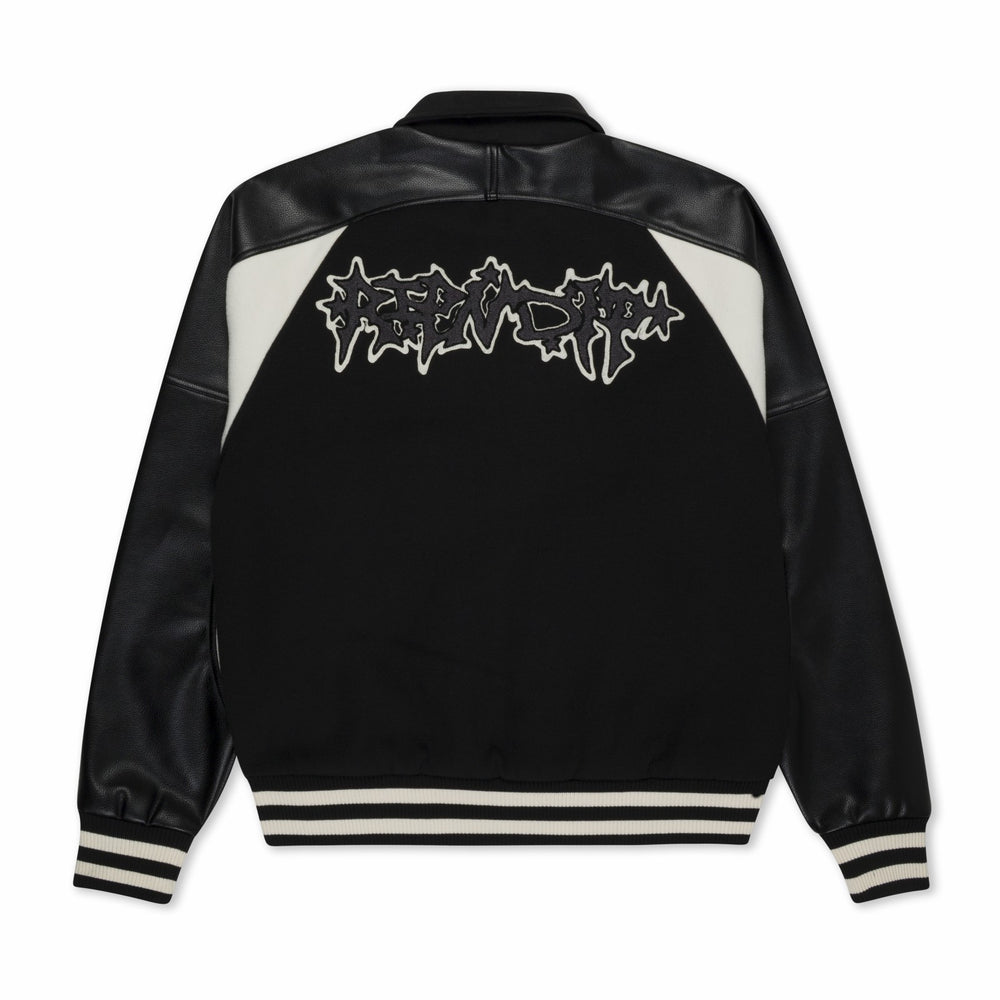 Ripndip Online | Luther Leather Jacket (Black / Sand)