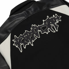 Ripndip Online | Luther Leather Jacket (Black / Sand)