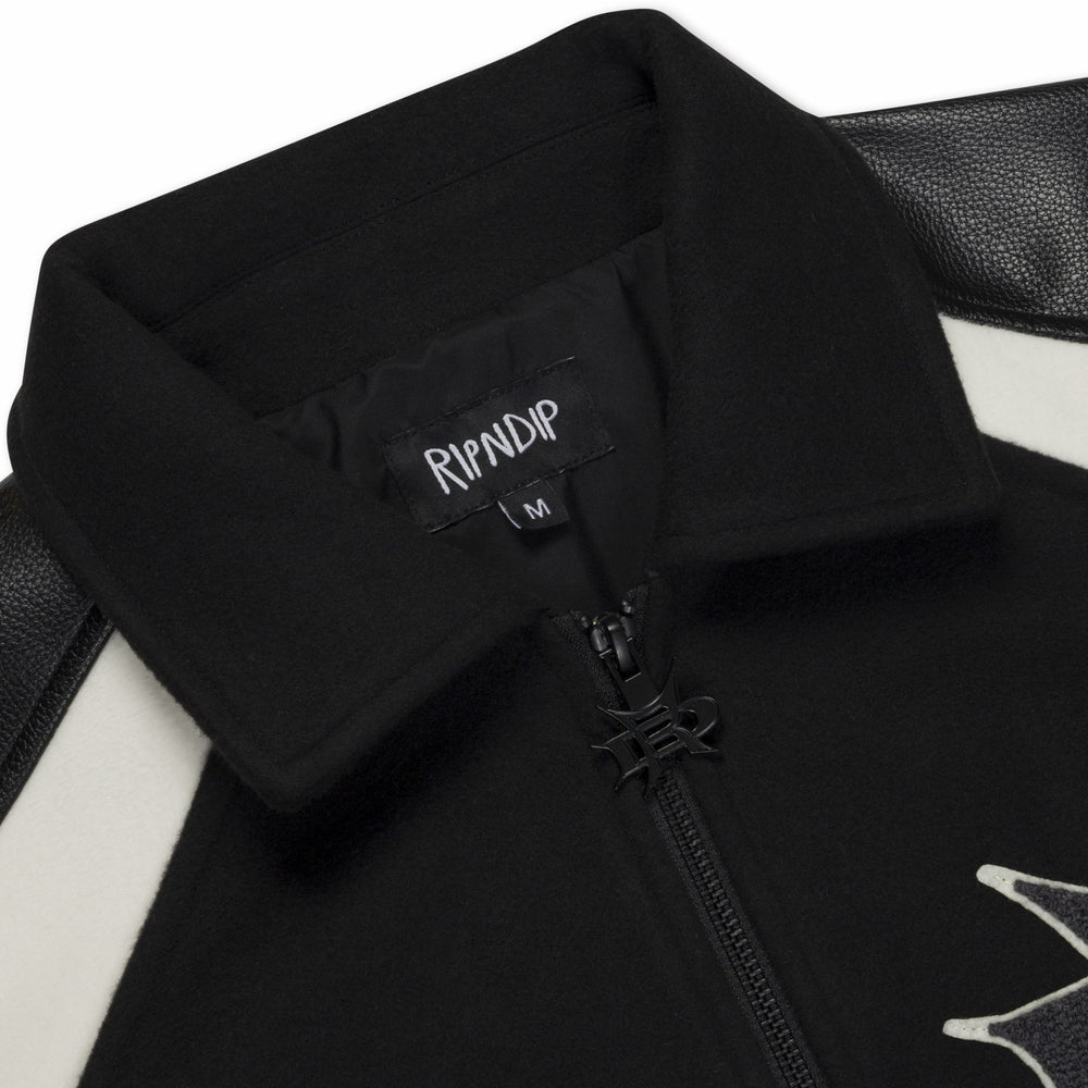 Ripndip Online | Luther Leather Jacket (Black / Sand)