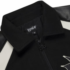 Ripndip Online | Luther Leather Jacket (Black / Sand)