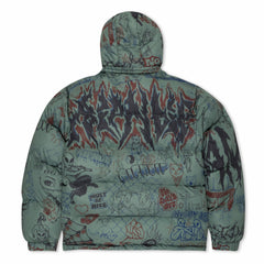 Ripndip Discount | Marker Puffer Jacket (Olive)