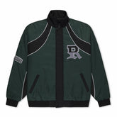 Ripndip Outlets | RIPNDIP Athletics Race Jacket (Hunter Green / Black)