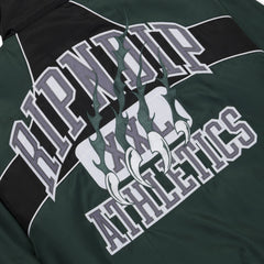 Ripndip Outlets | RIPNDIP Athletics Race Jacket (Hunter Green / Black)