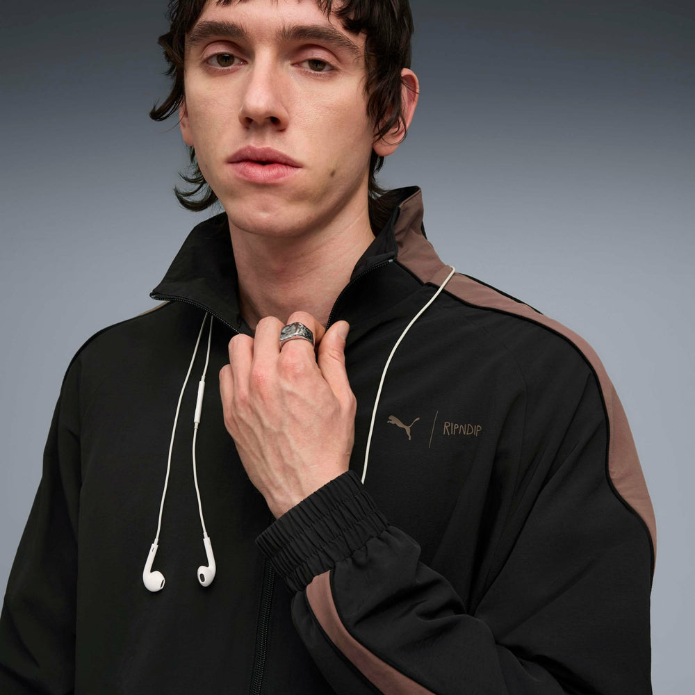 Ripndip Sale | PUMA X RIPNDIP T7 Oversized Track Jacket (Puma Black)
