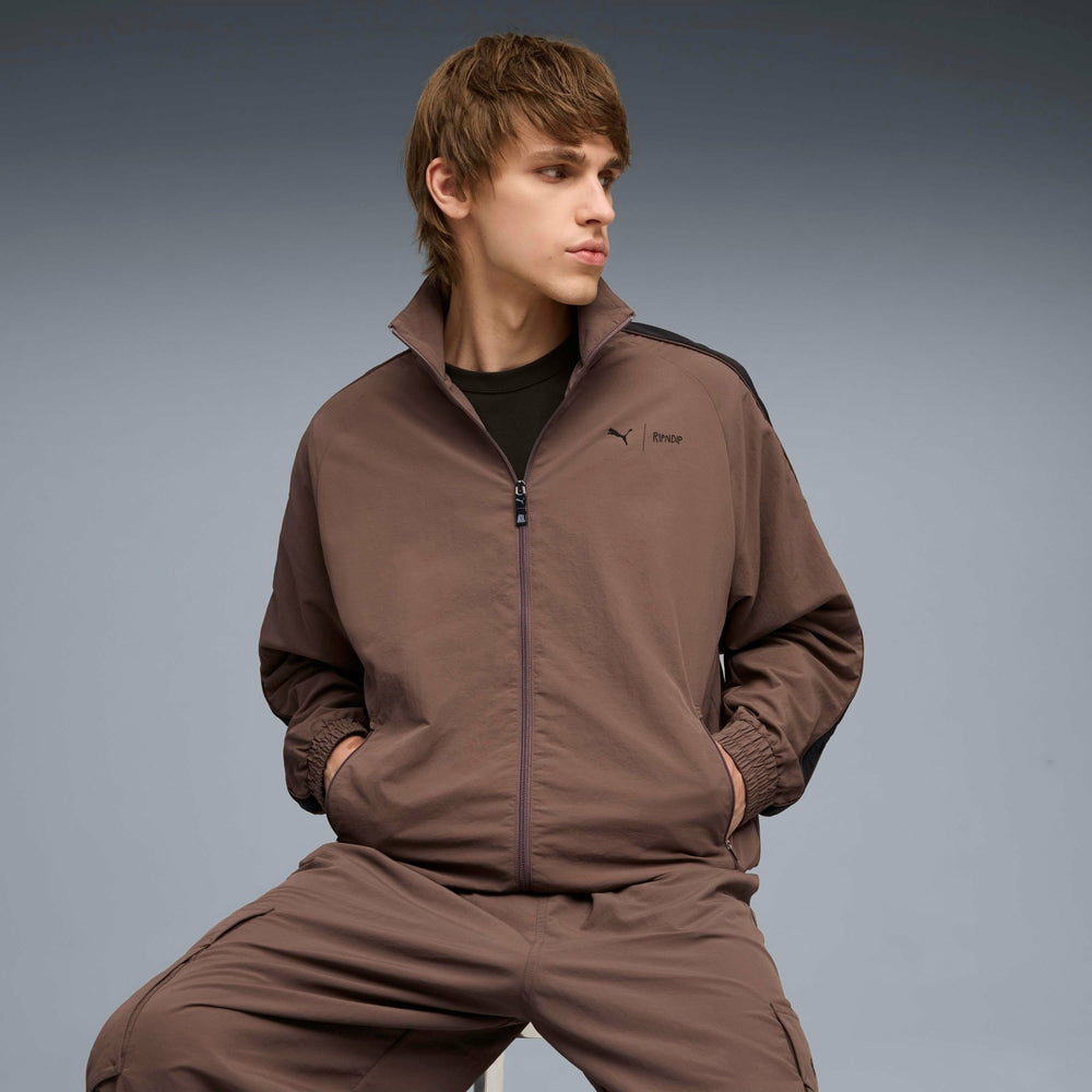 Ripndip Online Shop | PUMA X RIPNDIP T7 Oversized Track Jacket (Flat Bronze)