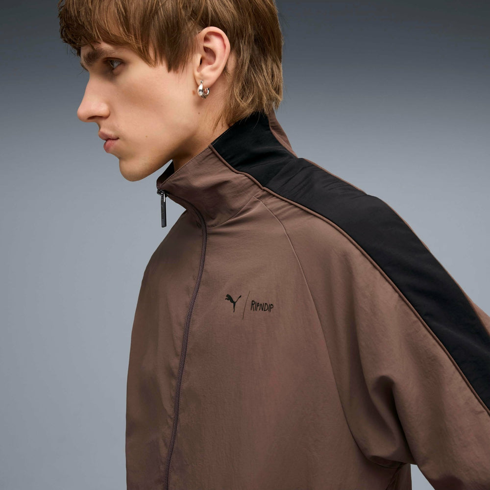 Ripndip Online Shop | PUMA X RIPNDIP T7 Oversized Track Jacket (Flat Bronze)