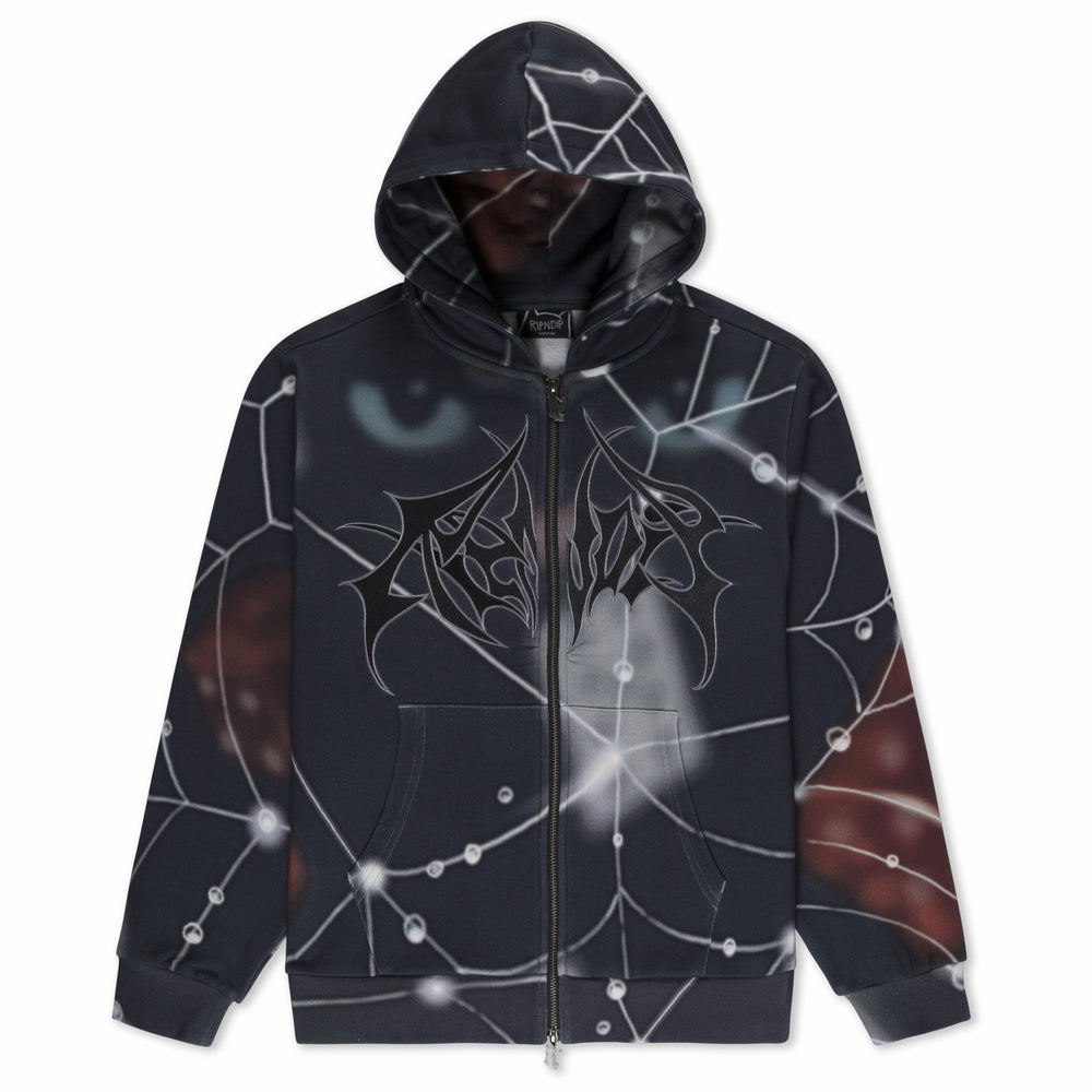 Ripndip Online Shop | Redemption Zip Up Hoodie (Black Multi)