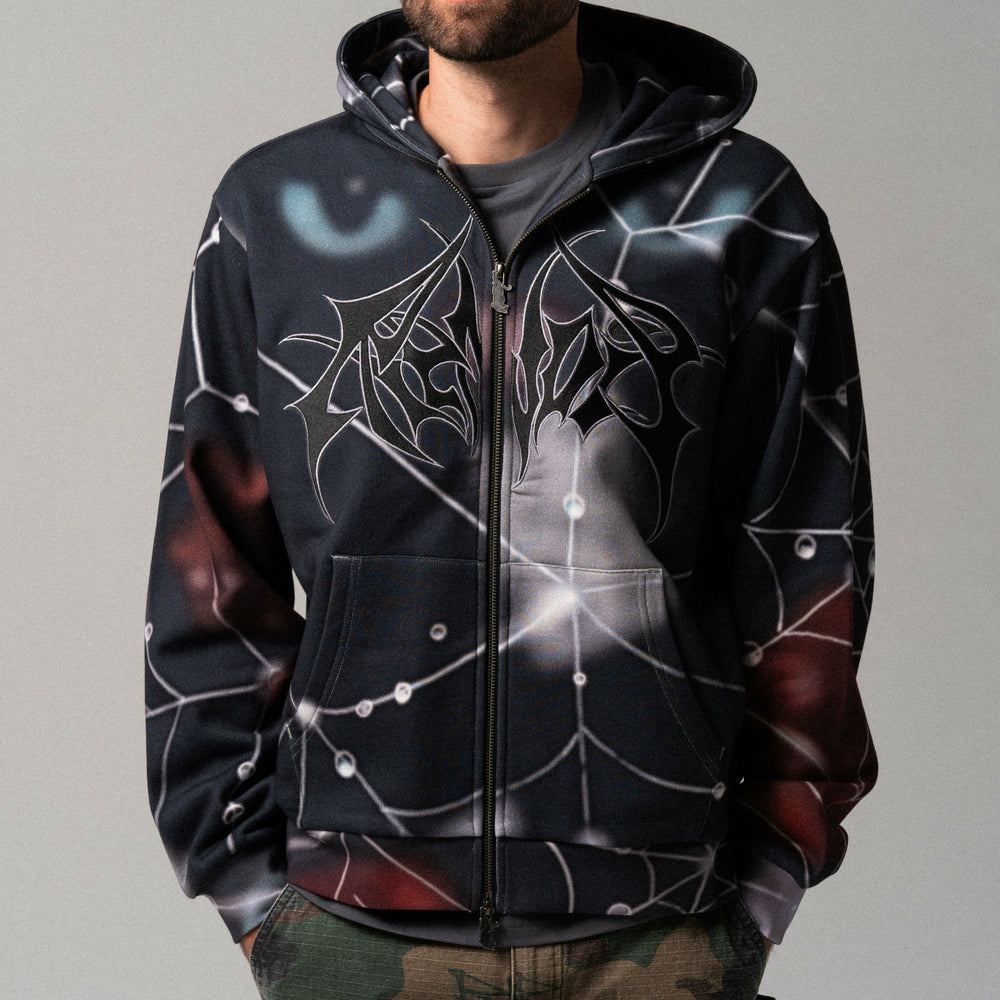 Ripndip Online Shop | Redemption Zip Up Hoodie (Black Multi)