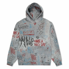 Ripndip Outlets | Marker Hoodie (Sage Grey Vintage Wash)