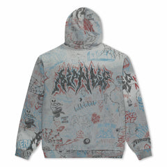 Ripndip Outlets | Marker Hoodie (Sage Grey Vintage Wash)