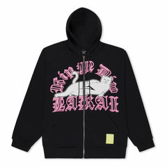 Ripndip New | Lakai + Ripndip Zip Up Hoodie (Black)