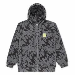 Ripndip For Sale | Lakai + Ripndip Flame Zip Up Hoodie (Gray)