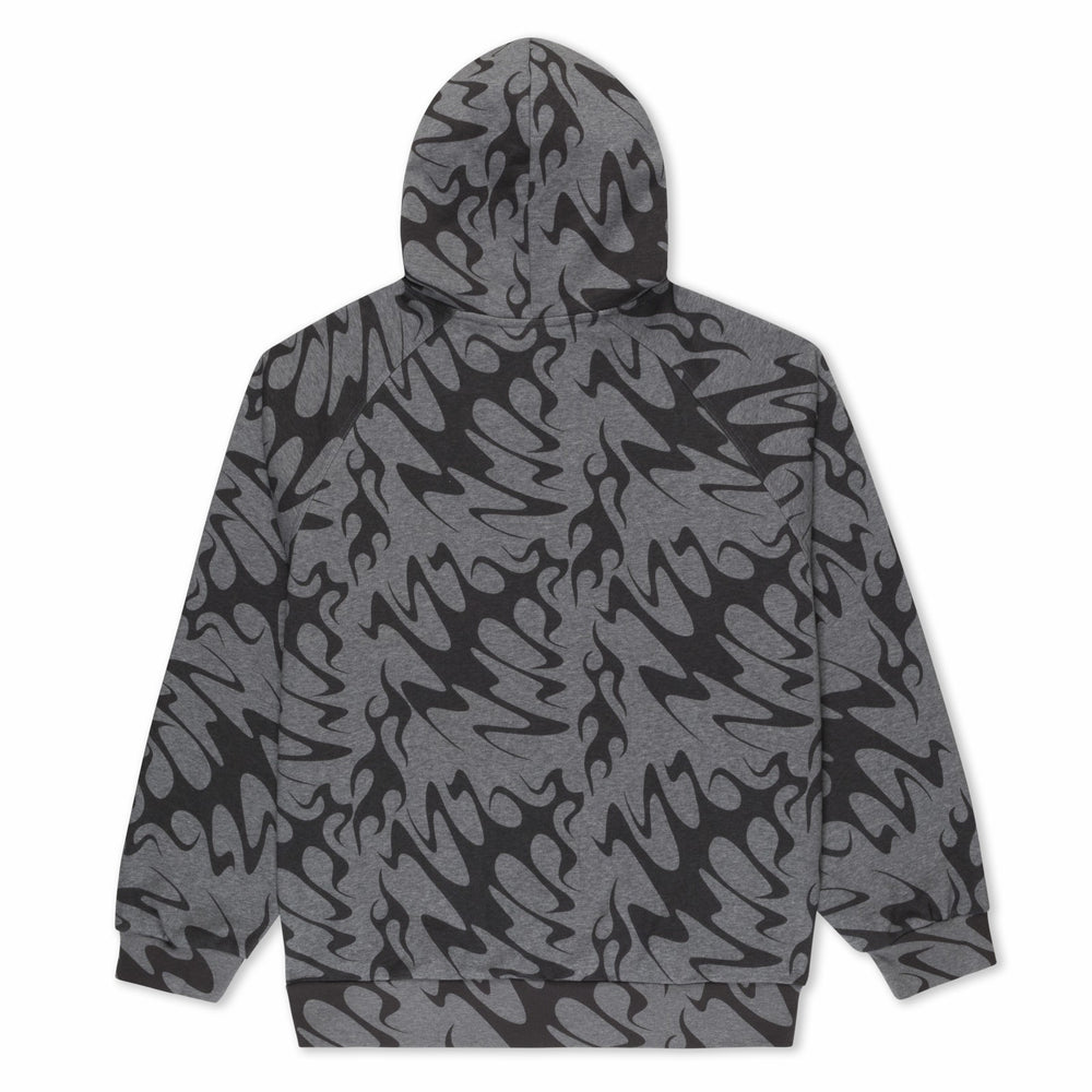 Ripndip For Sale | Lakai + Ripndip Flame Zip Up Hoodie (Gray)
