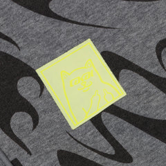Ripndip For Sale | Lakai + Ripndip Flame Zip Up Hoodie (Gray)