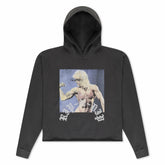 Ripndip New | Protein Boxy Cropped 500GSM Hoodie (Gunmetal)