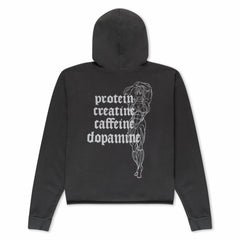 Ripndip New | Protein Boxy Cropped 500GSM Hoodie (Gunmetal)
