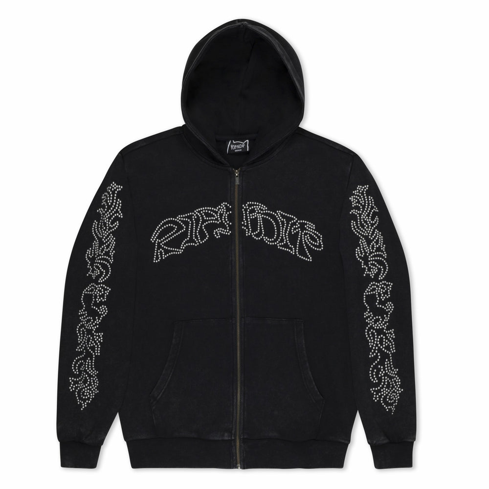 Ripndip Online | Pretty Flacko Zip Hoodie (Black Vintage Wash)