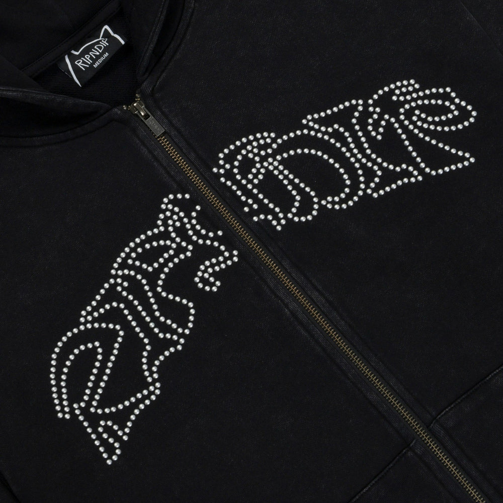 Ripndip Online | Pretty Flacko Zip Hoodie (Black Vintage Wash)