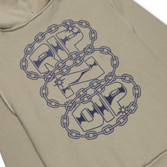Ripndip Discount | Linked Up Reverse Stitched Hoodie (Khaki)