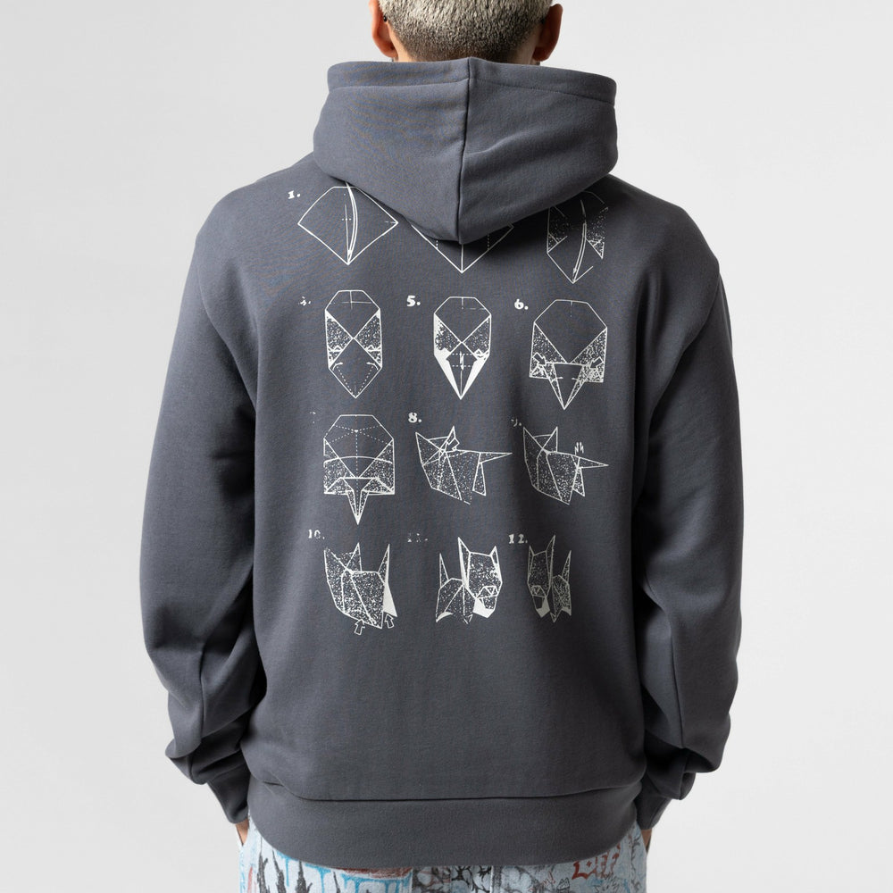 Ripndip Outlets | Origami Hoodie (Charcoal)