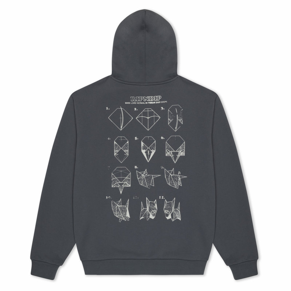 Ripndip Outlets | Origami Hoodie (Charcoal)