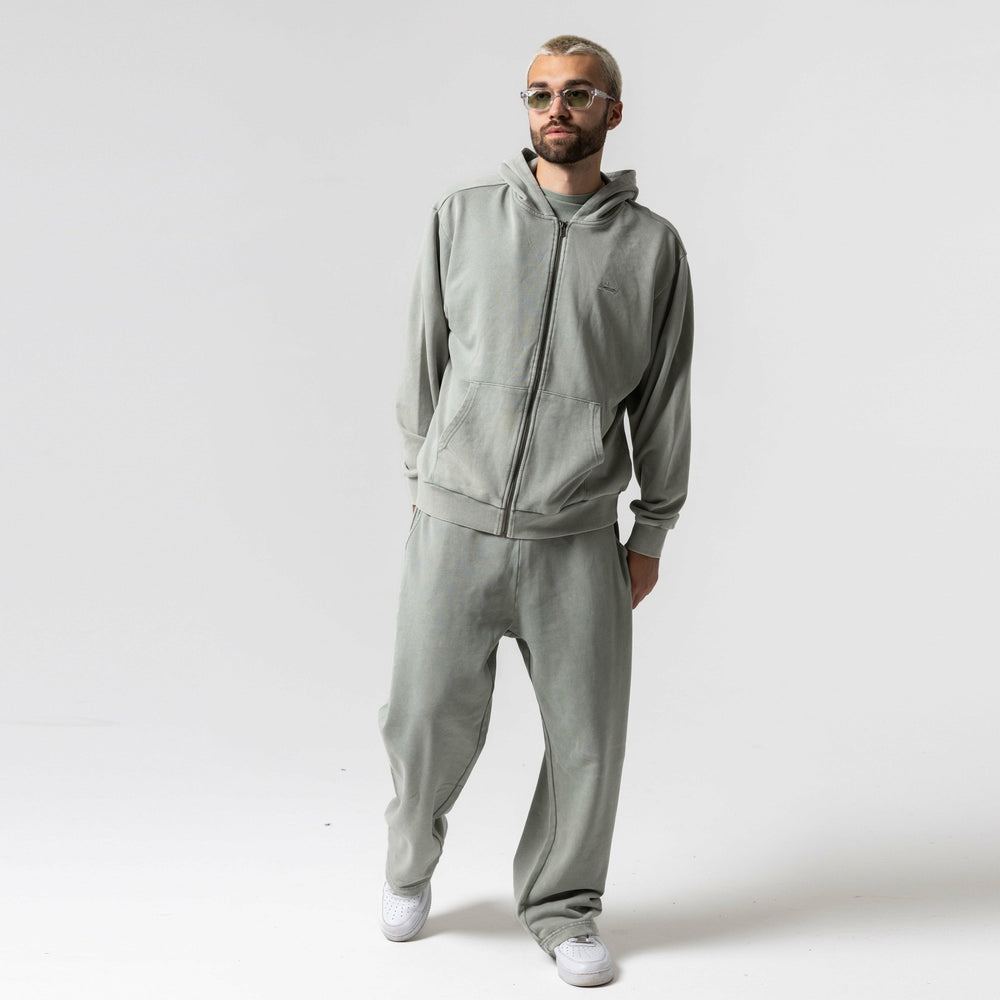 Ripndip Discount | Castanza Zip Up Hoodie (Sage Vintage Wash)