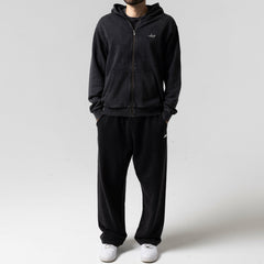 Ripndip Sale | Castanza Zip Up Hoodie (Black Vintage Wash)
