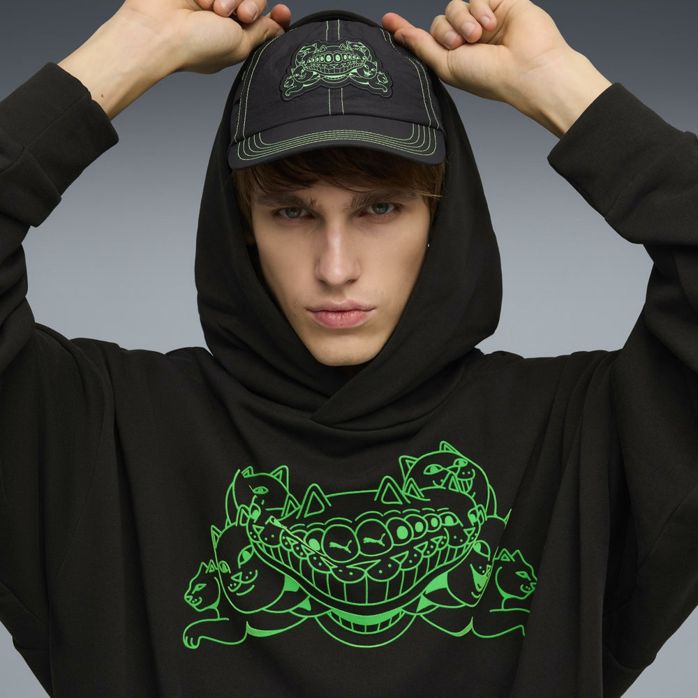 Ripndip Outlets | PUMA X RIPNDIP Boxy Graphic Hoodie (Puma Black)