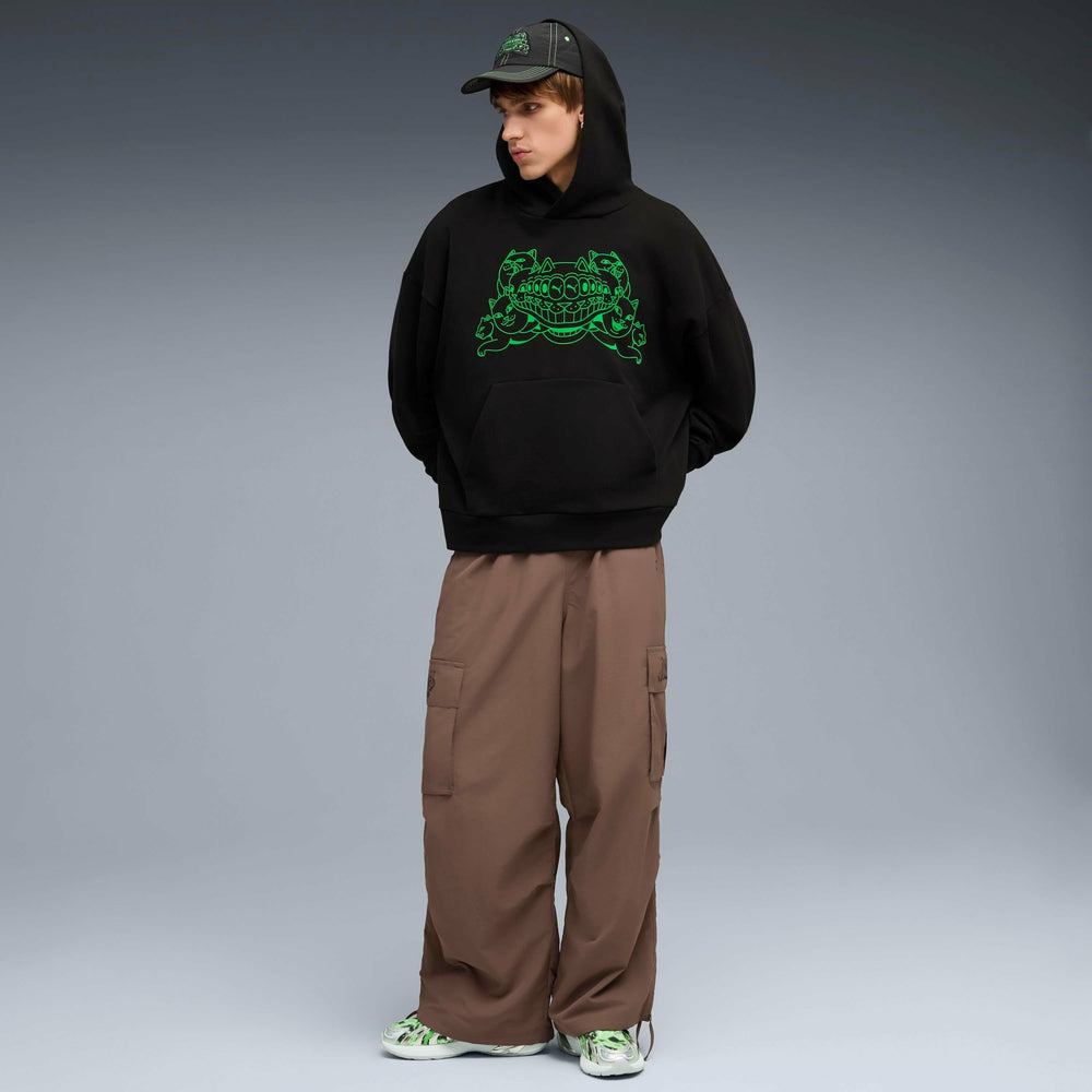 Ripndip Outlets | PUMA X RIPNDIP Boxy Graphic Hoodie (Puma Black)