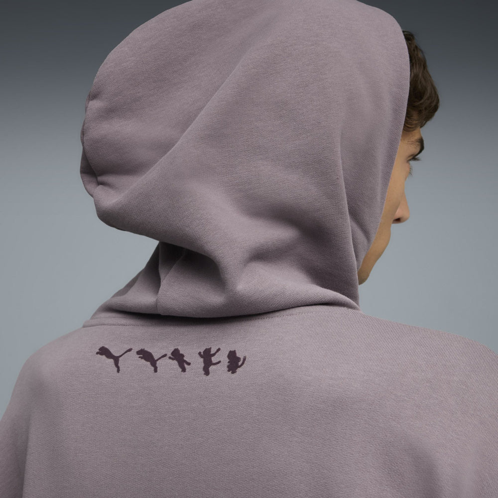 Ripndip Sale | PUMA X RIPNDIP Boxy Graphic Hoodie (Plum Jam)