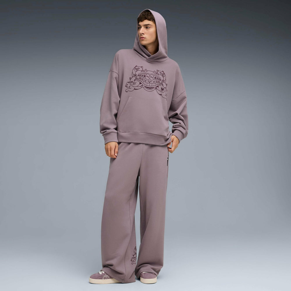 Ripndip Sale | PUMA X RIPNDIP Boxy Graphic Hoodie (Plum Jam)