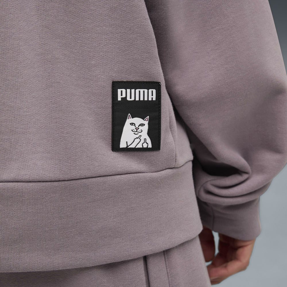 Ripndip Sale | PUMA X RIPNDIP Boxy Graphic Hoodie (Plum Jam)