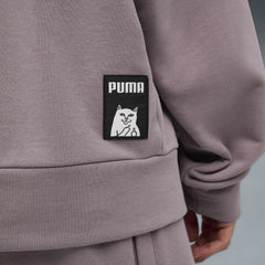 Ripndip Sale | PUMA X RIPNDIP Boxy Graphic Hoodie (Plum Jam)