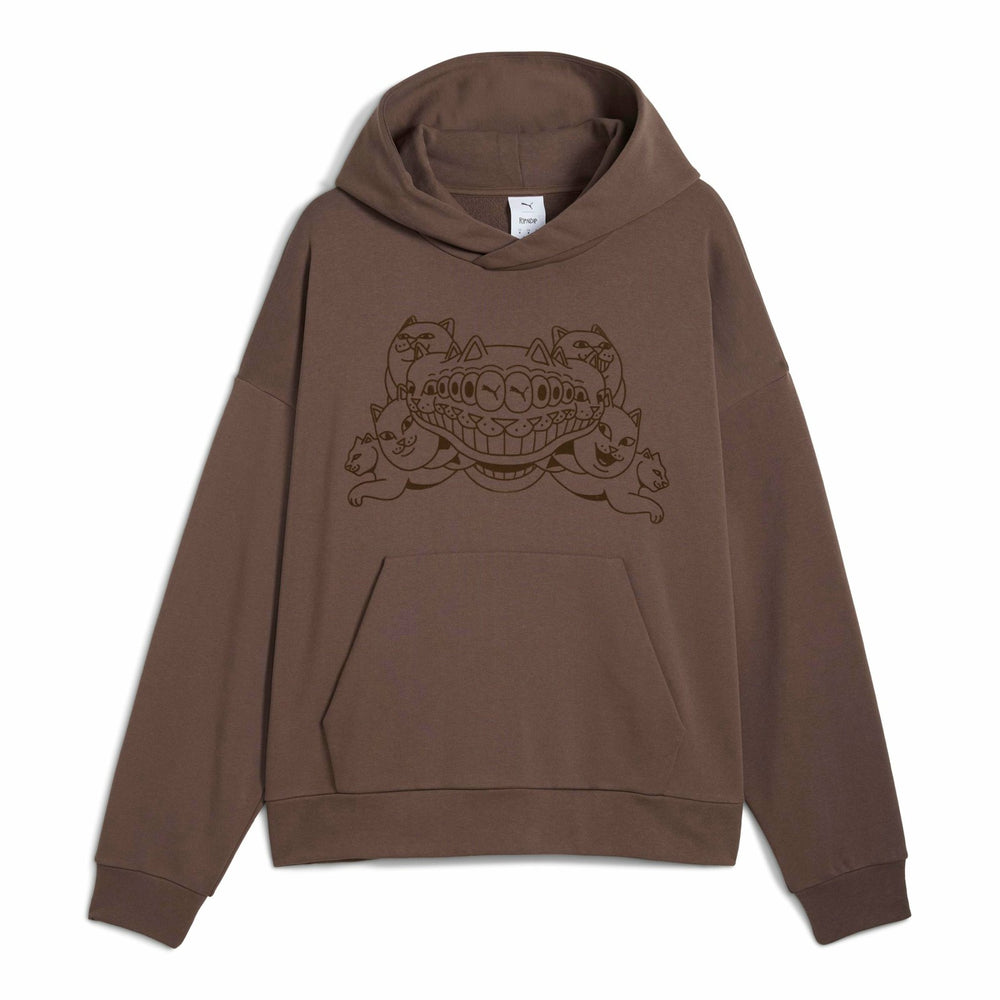 Ripndip Online Shop | PUMA X RIPNDIP Boxy Graphic Hoodie (Flat Bronze)
