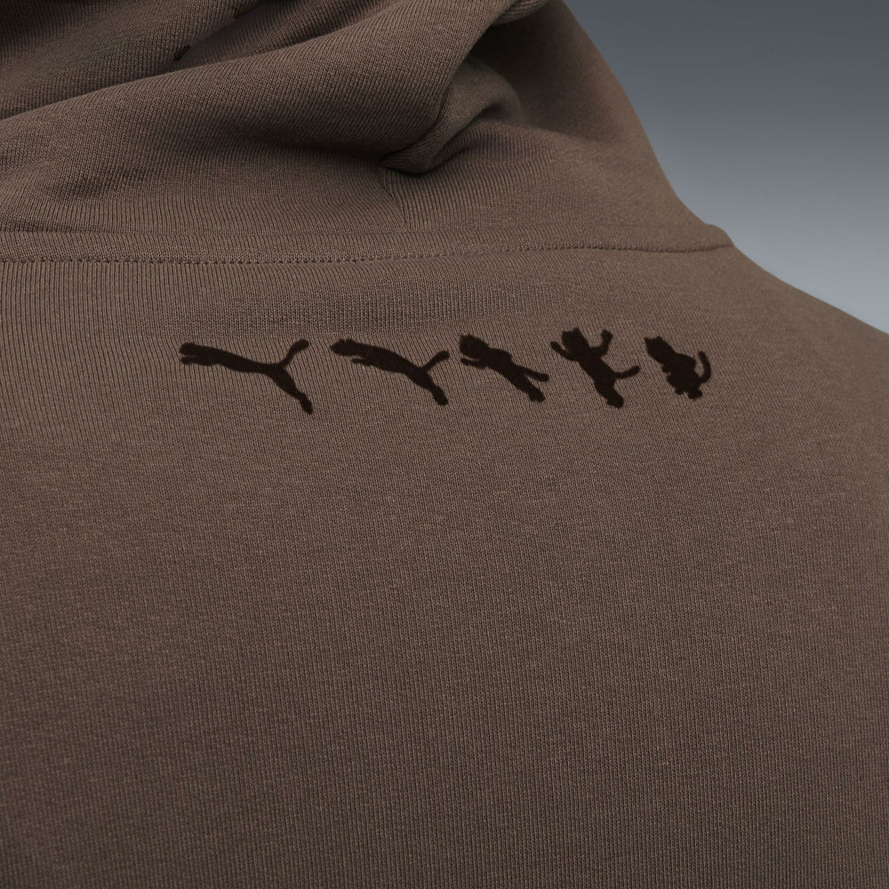 Ripndip Online Shop | PUMA X RIPNDIP Boxy Graphic Hoodie (Flat Bronze)