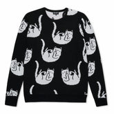 Ripndip Sale | Falling For Nermal Knit Sweater (Black)