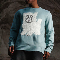 Ripndip For Sale | Pet Me Im Cute Knit Sweater (Heather Sage Grey)