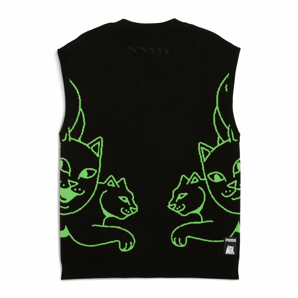 Ripndip Online | PUMA X RIPNDIP Knitted Vest (Puma Black)
