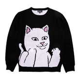 Ripndip Sale | Lord Nermal Flippy Knitty Sweater (Black)