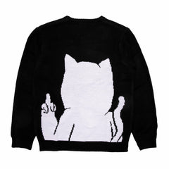Ripndip Sale | Lord Nermal Flippy Knitty Sweater (Black)